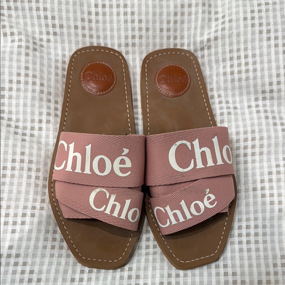 Chloe Mauve Slide Sandals